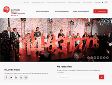 Tablet Screenshot of centraide-quebec.com